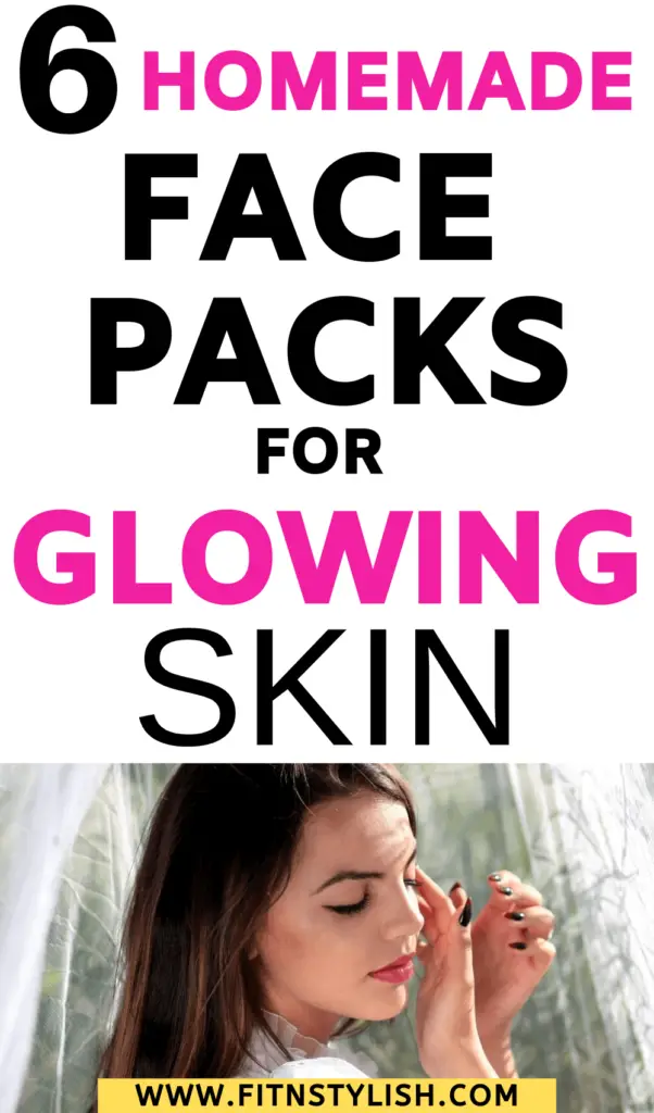 Try these face packs for glowing skin, best face pack for glowing skin. Easy, homemade face packs for glowing skin. 