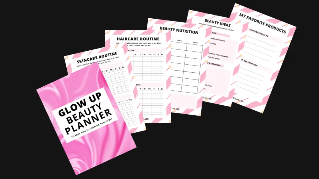 beauty planner printable