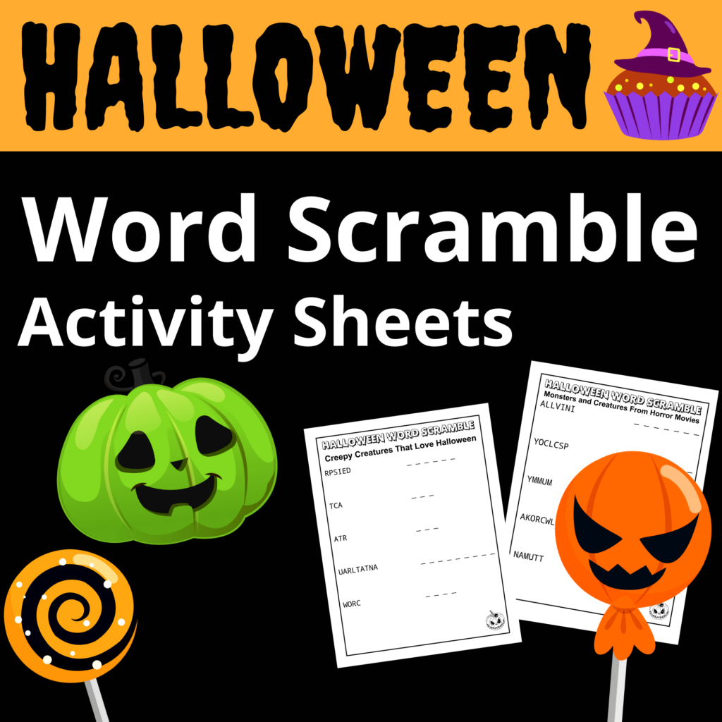 halloween word scramble