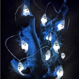 1pc 1.5m String Light With 10pcs Ghost Bulb