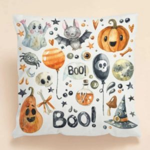 Halloween Cartoon Graphic Cushion Cover Without Filler
