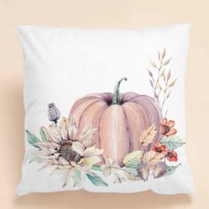 Halloween Pumpkin Print Cushion Cover Without Filler