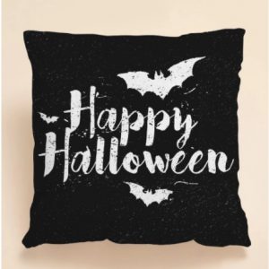 Halloween Slogan Graphic Cushion Cover Without Filler